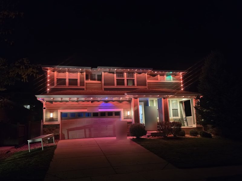 Red and amber, front elevation